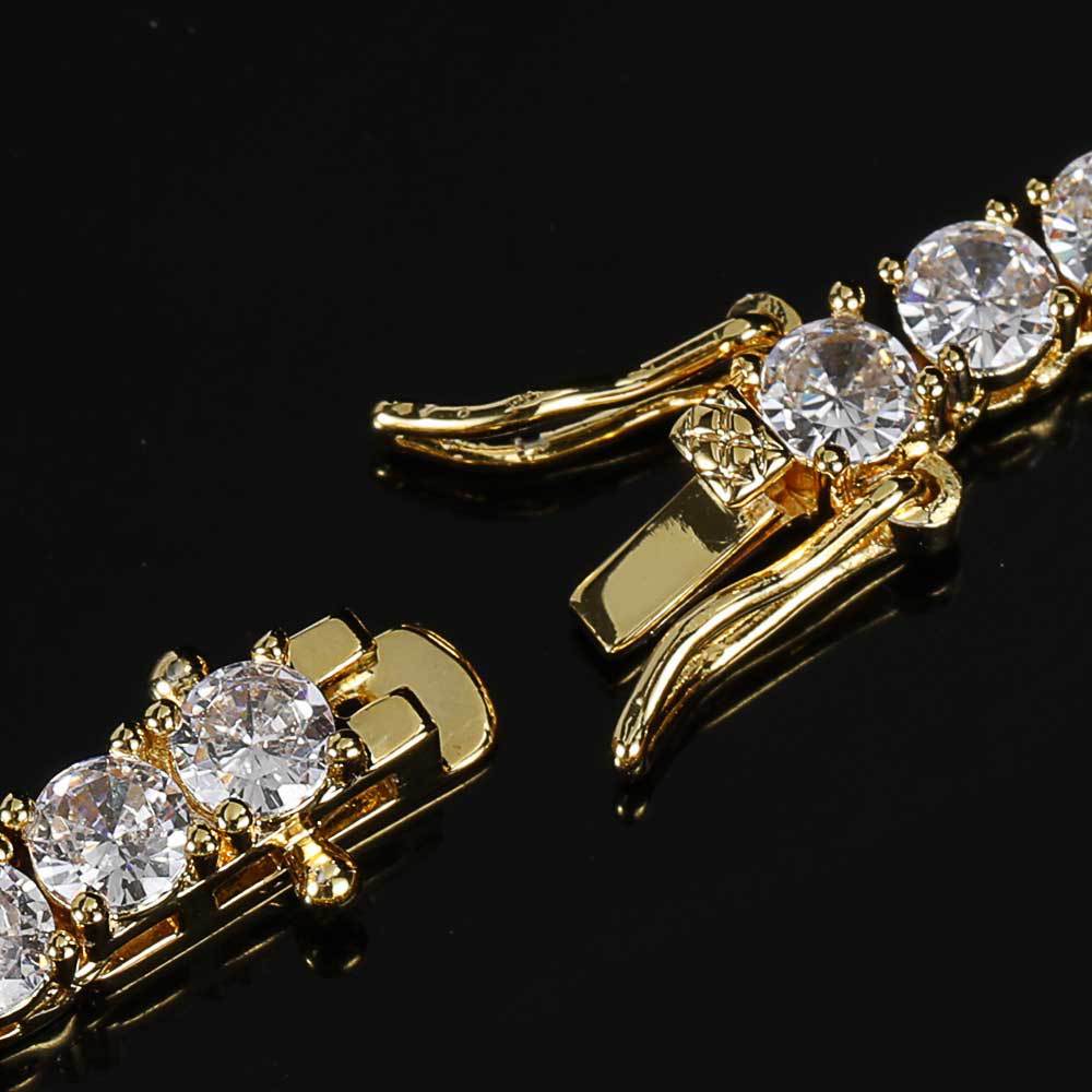 18K Gold Full Diamond Tennis Bracelet