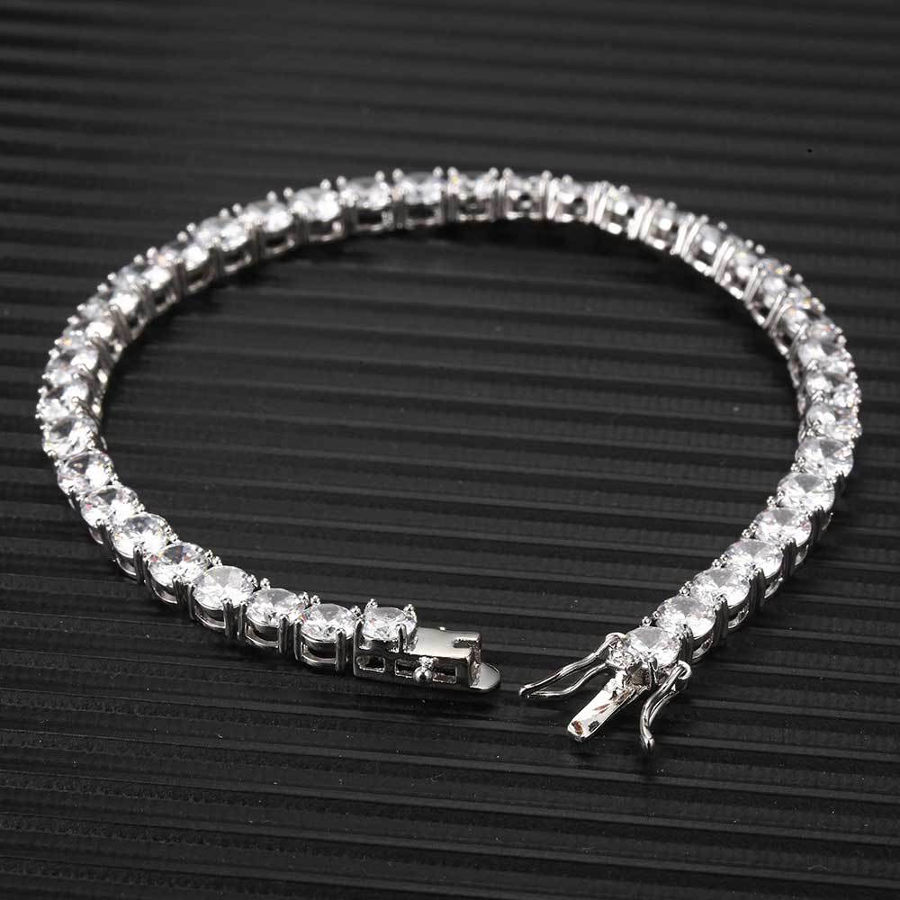 18K Gold Full Diamond Tennis Bracelet