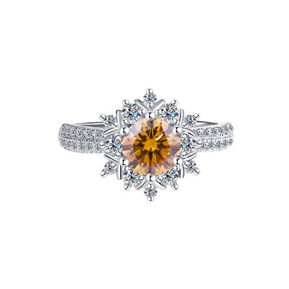 Bague Moissanite princesse Chuxue 1ct