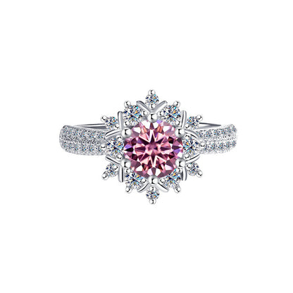 Bague Moissanite princesse Chuxue 1ct