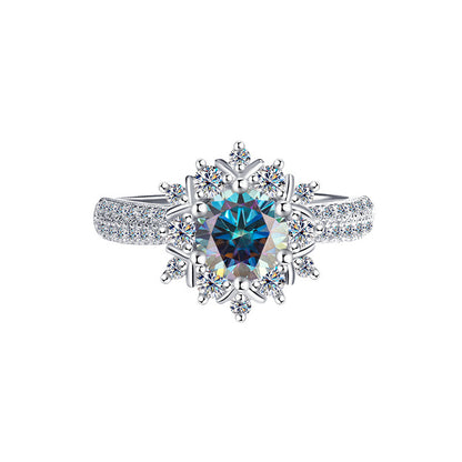 Bague Moissanite princesse Chuxue 1ct