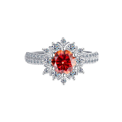 Bague Moissanite princesse Chuxue 1ct