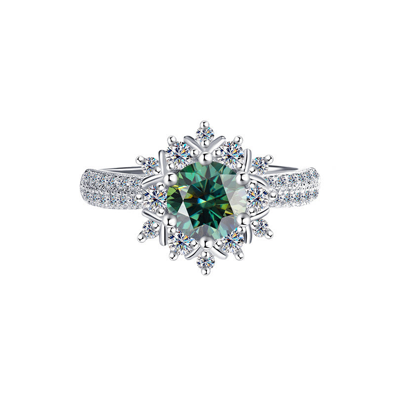 Bague Moissanite princesse Chuxue 1ct