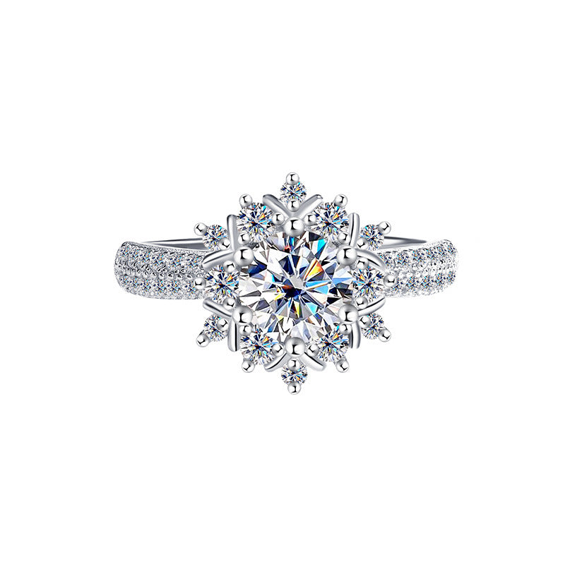 Bague Moissanite princesse Chuxue 1ct