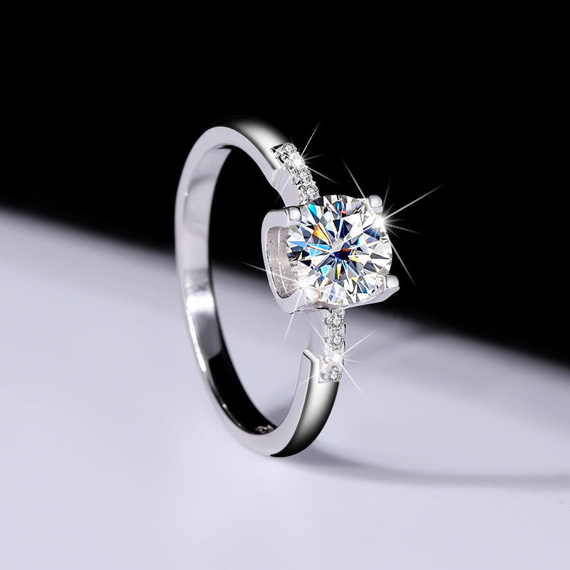 Bague Moissanite princesse Chuxue 1ct