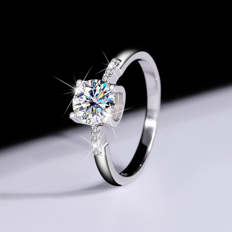 Bague Moissanite princesse Chuxue 1ct