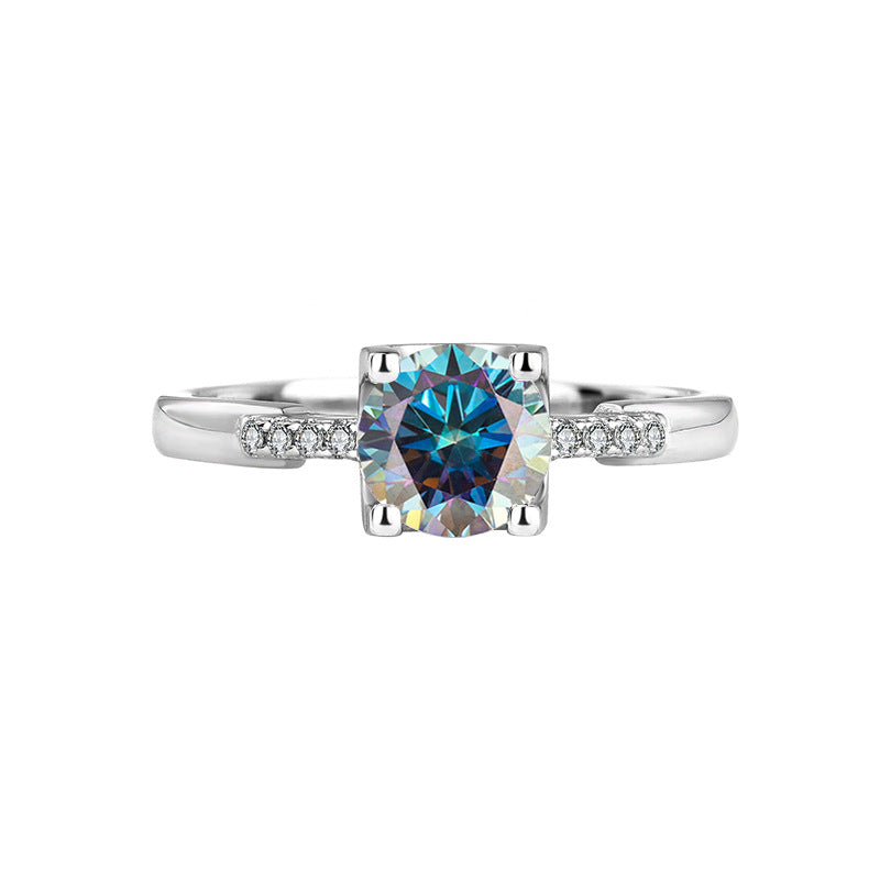 Bague Moissanite princesse Chuxue 1ct