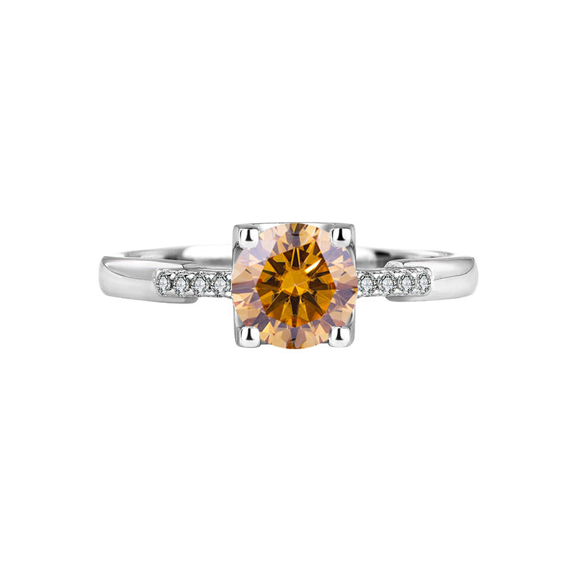 Bague Moissanite princesse Chuxue 1ct