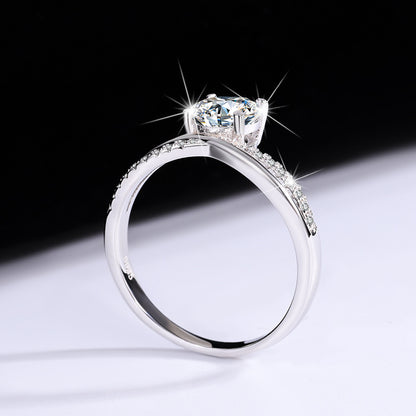 Bague Moissanite princesse Chuxue 1ct