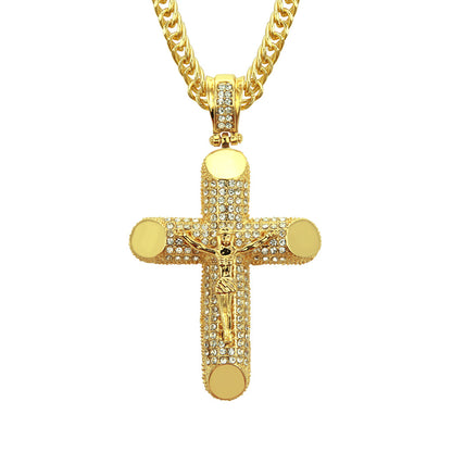 3D Cross Pendant Necklace