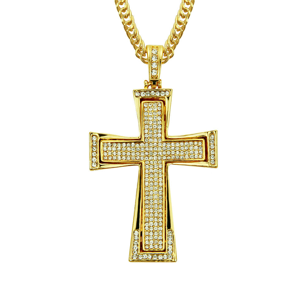 3D Cross Pendant Necklace