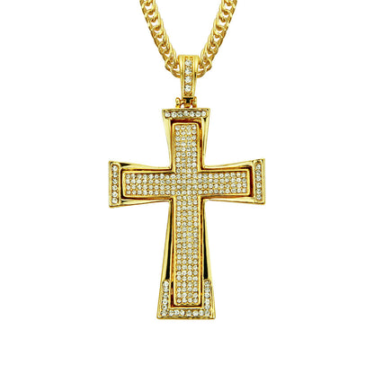 3D Cross Pendant Necklace