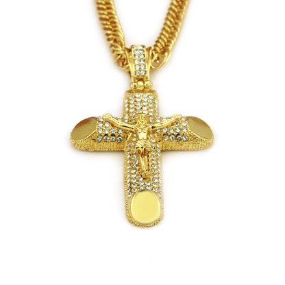 3D Cross Pendant Necklace