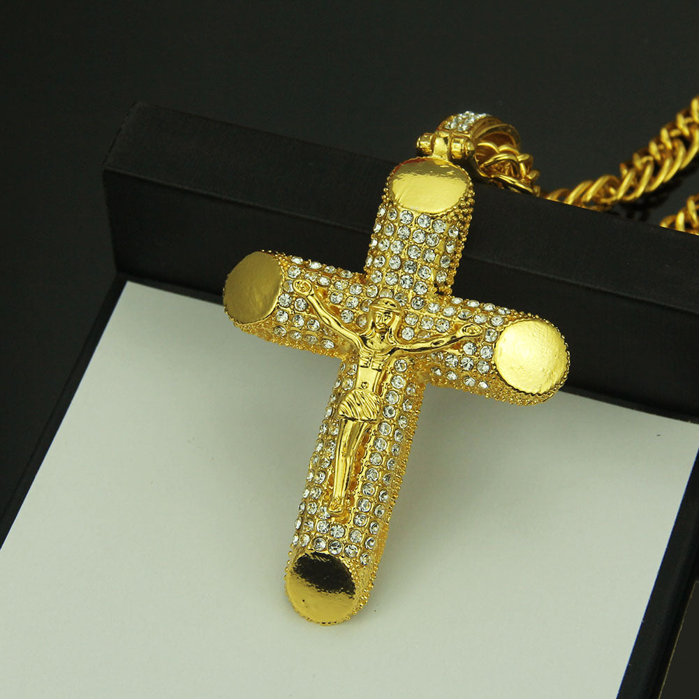 3D Cross Pendant Necklace