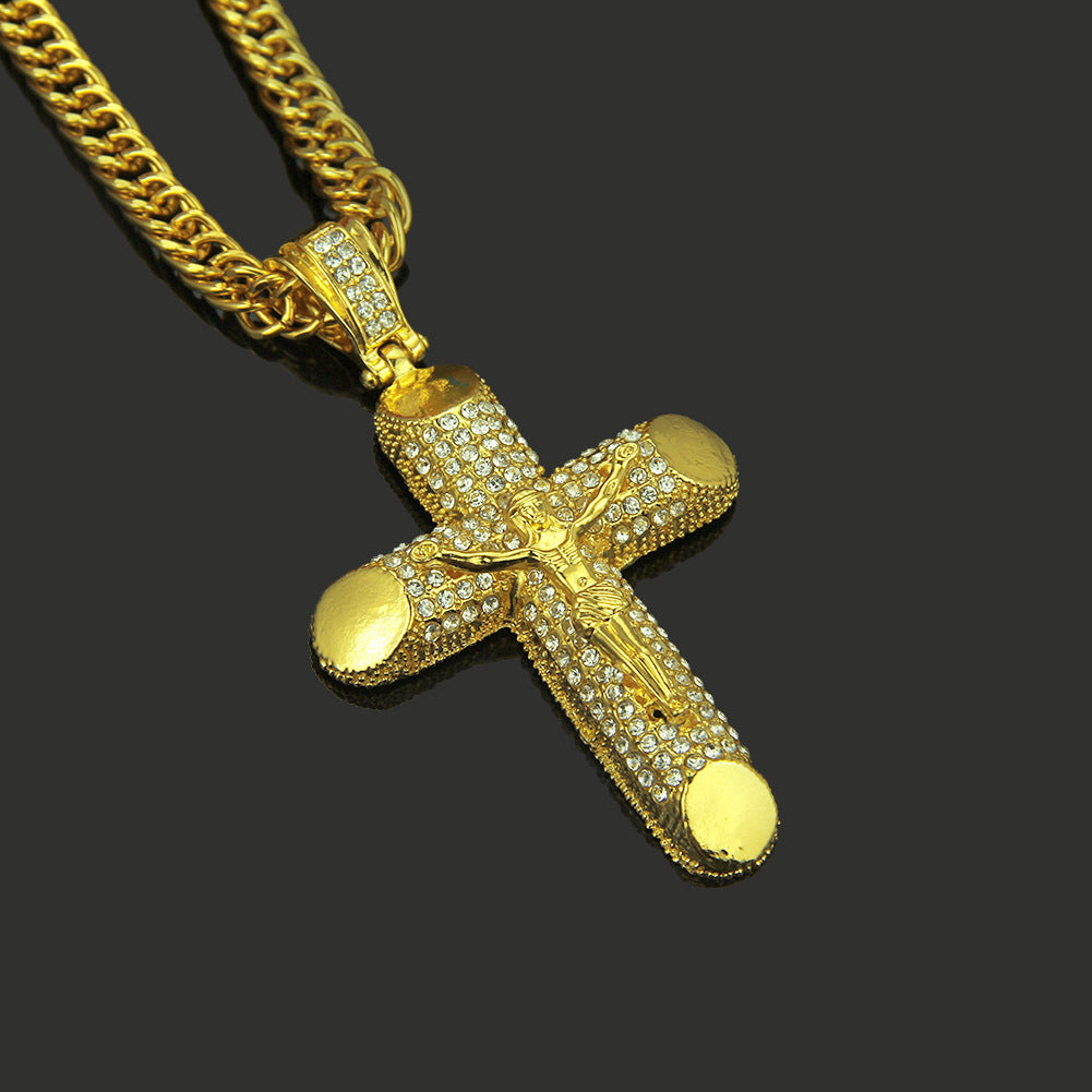 3D Cross Pendant Necklace