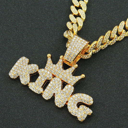 King Crown Cuban Chain Necklace