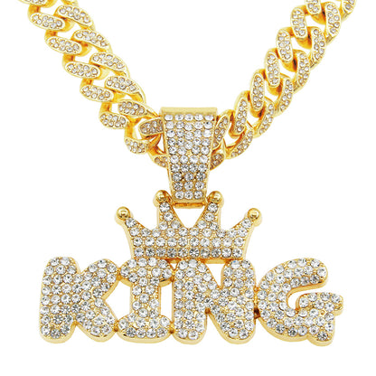 King Crown Cuban Chain Necklace