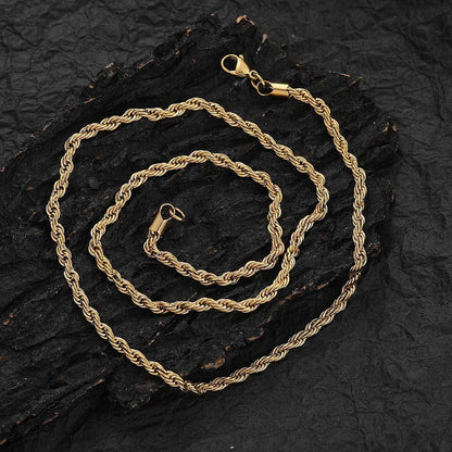 Twisted Gold-plated Necklace