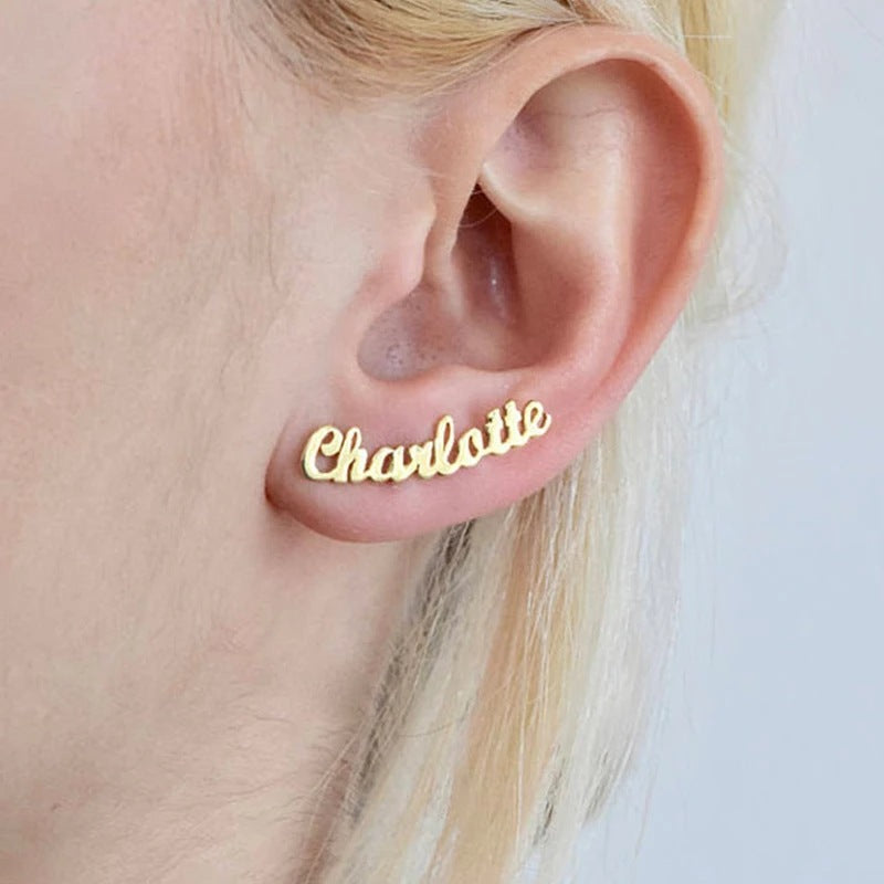 Personalized Name Earrings