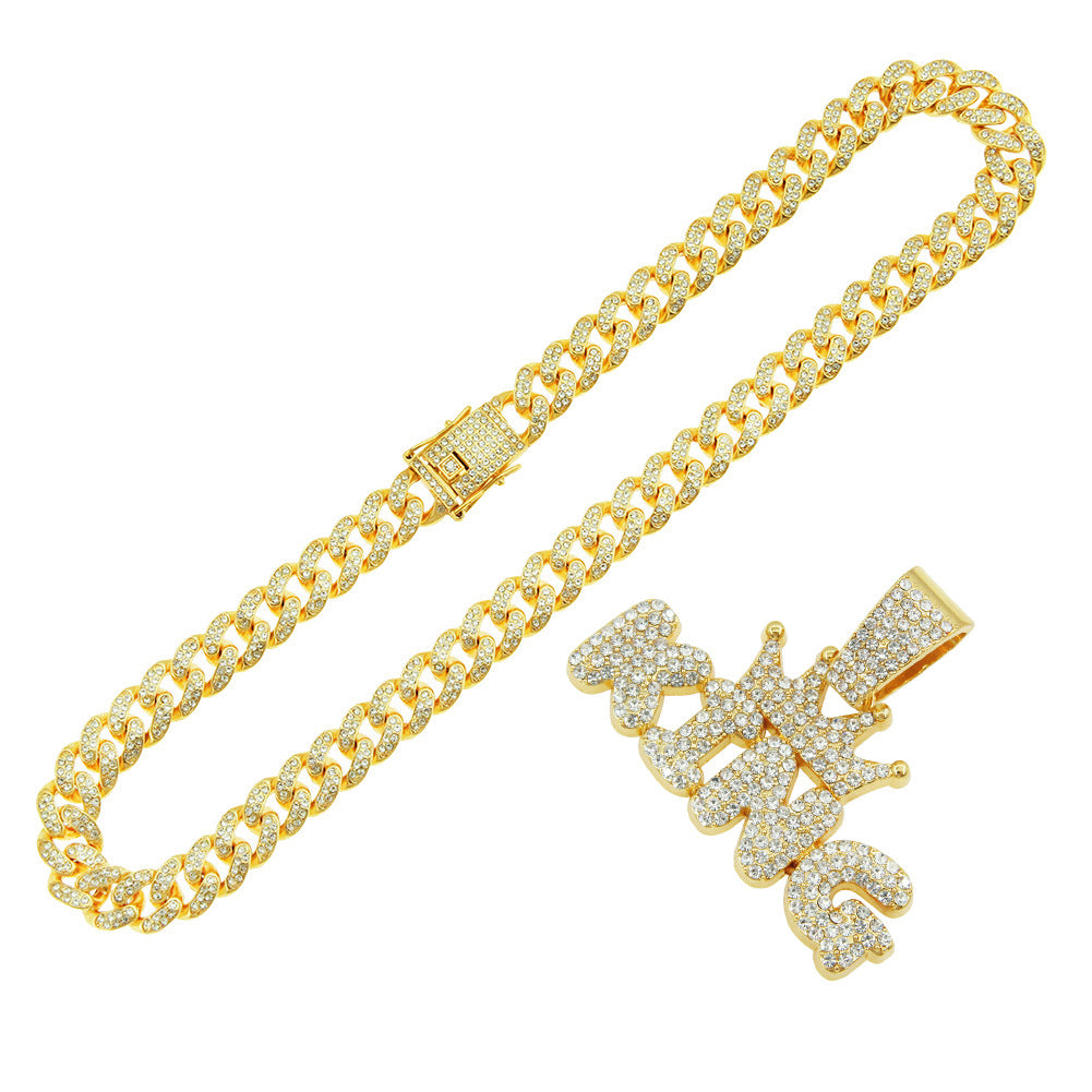 King Crown Cuban Chain Necklace