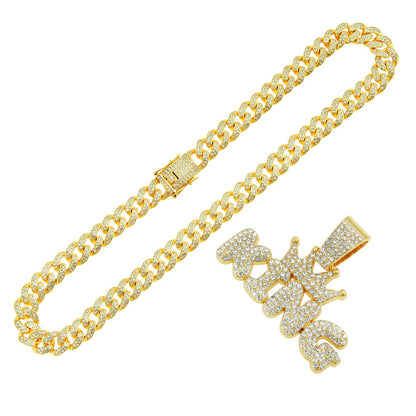 King Crown Cuban Chain Necklace