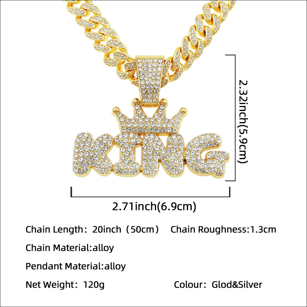 King Crown Cuban Chain Necklace