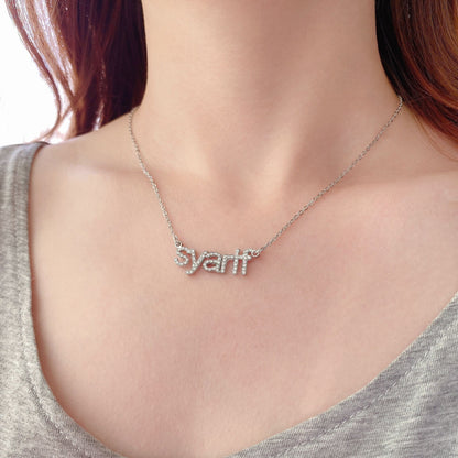 Personalized Shiny Diamond Name Necklace