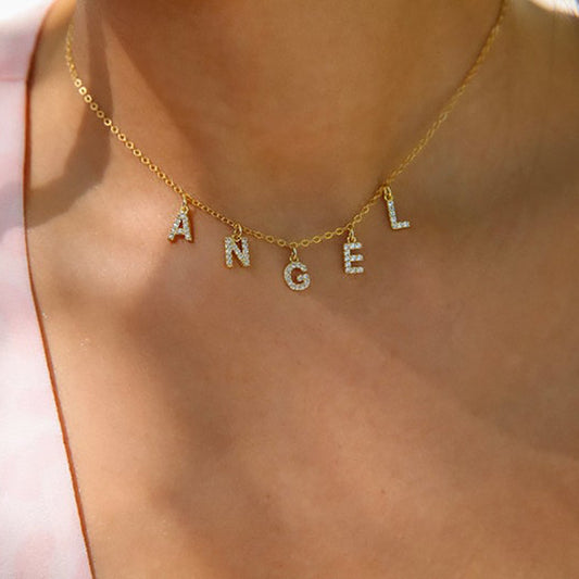 Personalized customized letter name necklace