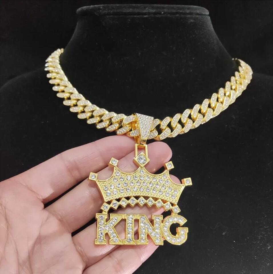 King Crown Cuban Chain Necklace