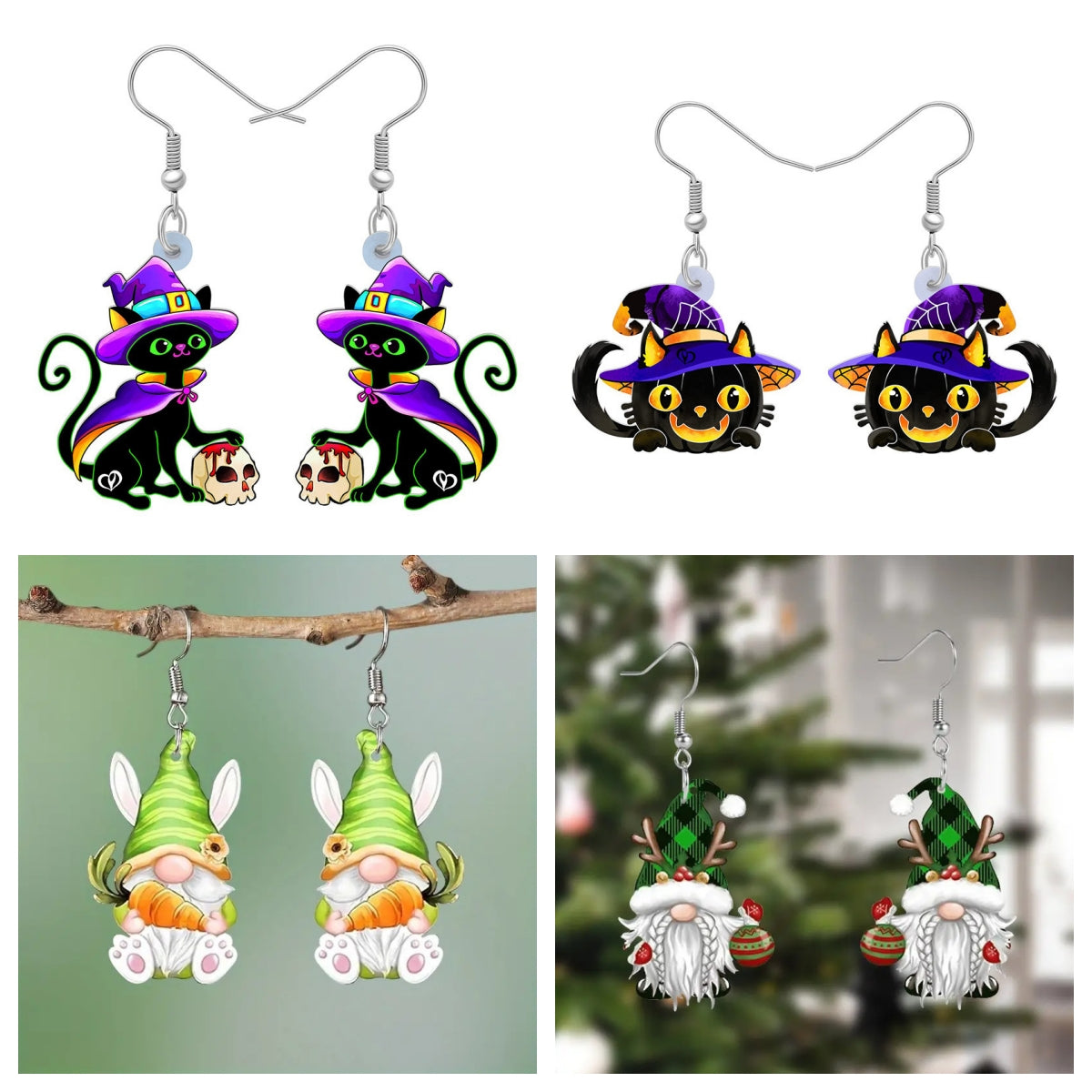 Halloween themed earrings